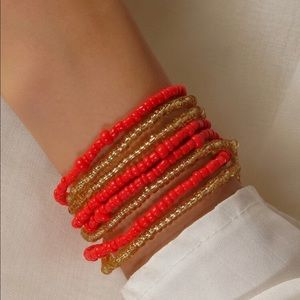 beaded layered bracelet